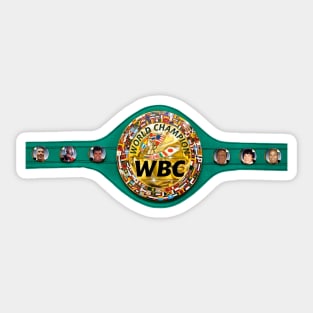 WBC Belt Sticker